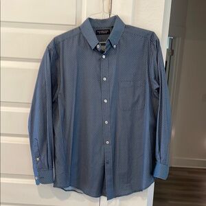 Men's Blue Patterned Shirt